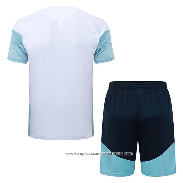 Fato de Treino Argentina 2025-2026 Manga Curta Branco - Calcas Curta